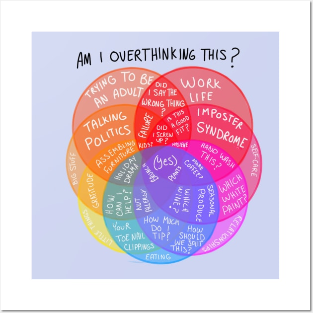 Am I over thinking? Wall Art by Courteney Valentine